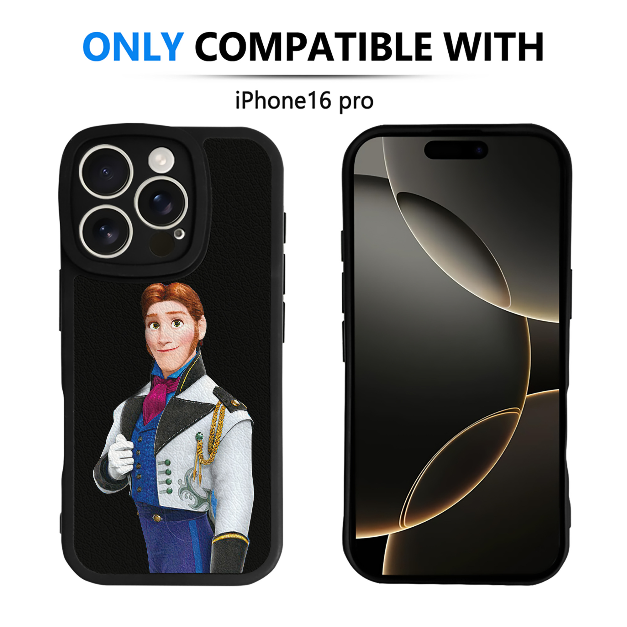 （画像用） アナと雪の女王 アンナ エルサ Frozen Anna Elsa 【iPhone 16シリーズ対応】シリコンスマホケース（レザー調） 材質：シリコン